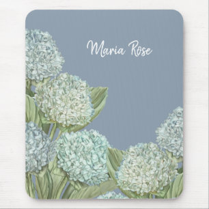 Blue Hydrangea/Dusty Blue Mousepad