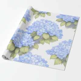 Blue Hydrangea Floral Wrapping Paper – Boutique  Geschenkpapier