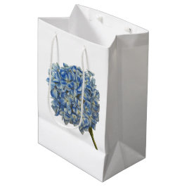 Blue Hydrangea Geschenktasche Mittlere Geschenktüte