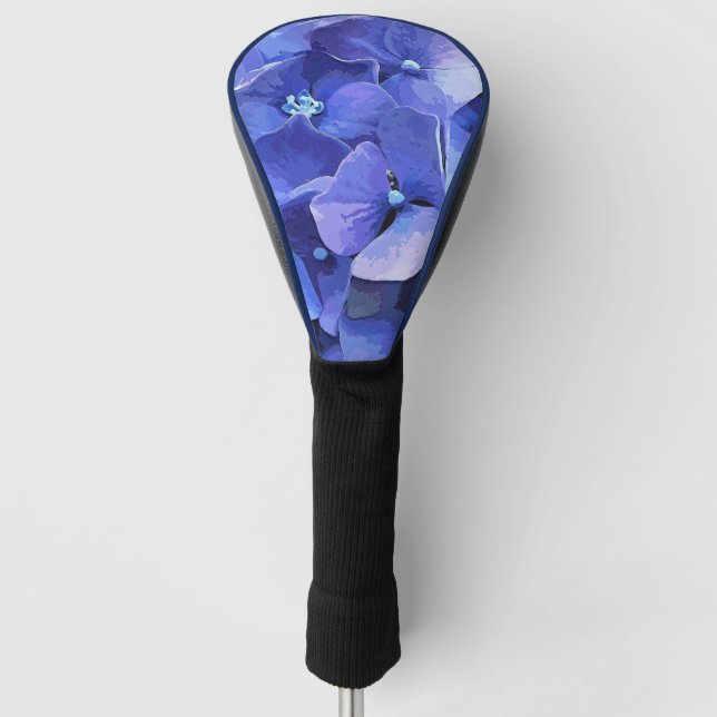 BLUE HYDRANGEA GOLF HEADCOVER (Vorderseite)