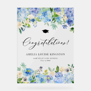 Blue Hydrangea Graduation Félicitations