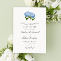 Blue Hydrangea Grandmillennial Double Baby Dusche