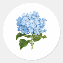 Blue Hydrangea GrandMillennium Runder Aufkleber