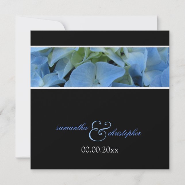 Blue Hydrangea/Hochzeit Einladungen (Vorderseite)