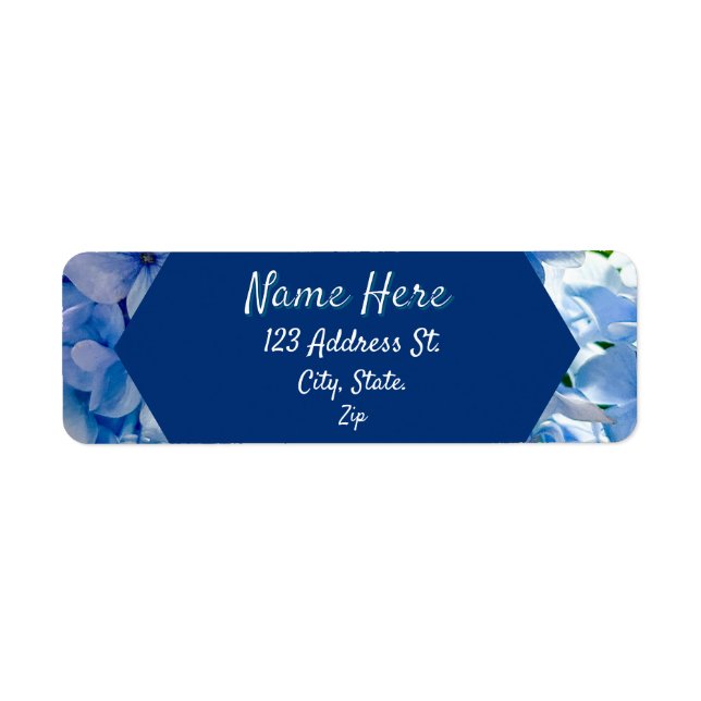 Blue Hydrangea Individuelle Name (Vorne)