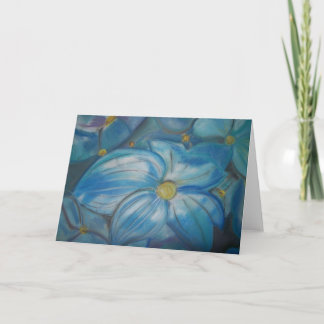 Blue Hydrangea Karte