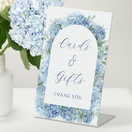Blue Hydrangea Karten und Geschenke Sockelschild