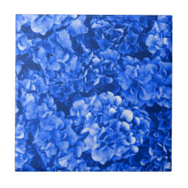 Blue Hydrangea Keramik Tile Fliese