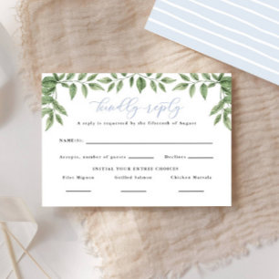 Blue Hydrangea Leaf Classic Mariage Réponse