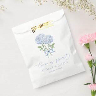 Blue Hydrangea Liebe ist eine süße, maßgeschneider Geschenktütchen