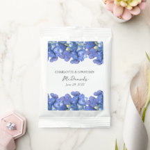 Blue Hydrangea Petals Mariages Noms personnalisés