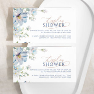 Blue Hydrangea & Rose Display Showkarte Begleitkarte