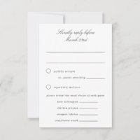 Blue Hydrangea RSVP-Karte für die Hochzeitsfeier