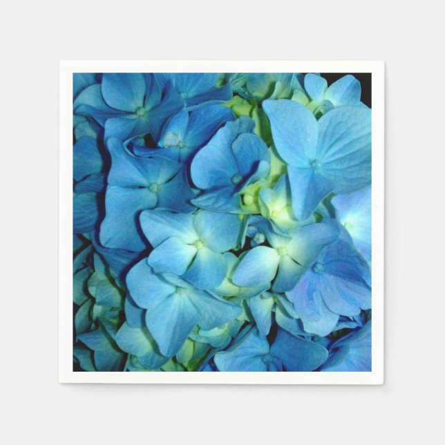 Blue Hydrangea Serviette (Vorderseite)