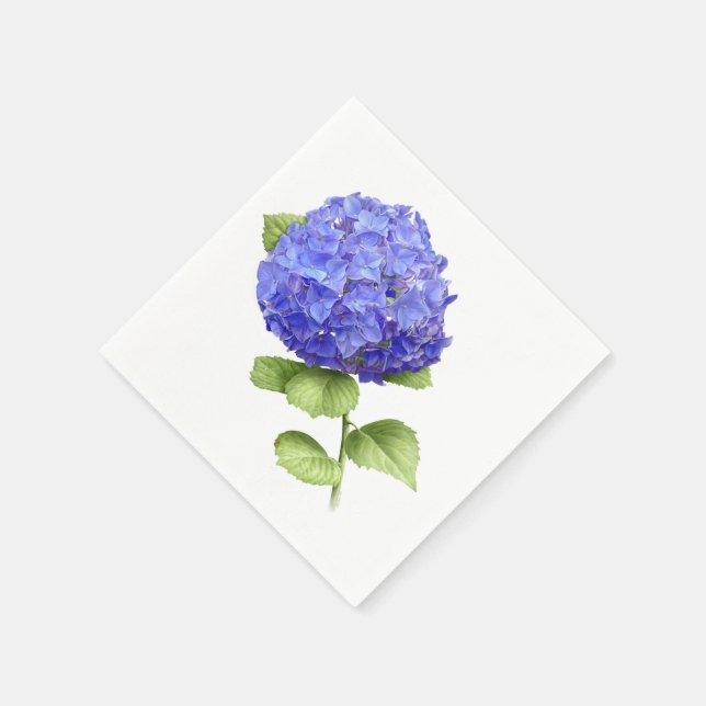 Blue Hydrangea Serviette (Ecke)