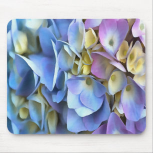 Blue Hydrangea Shrub Artistic Bossom Mousepad