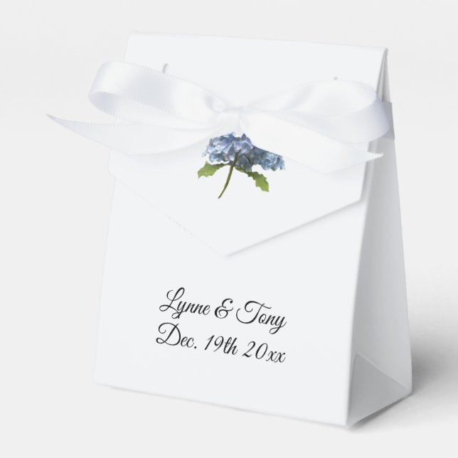 Blue Hydrangea Single Stem Theme Gevor Box Geschenkschachtel (Vorderseite)