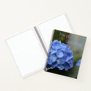 Blue Hydrangea Sketch Notizbuch