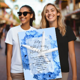 Blue Hydrangea Starfish ist meine Bridesmaid-Karte