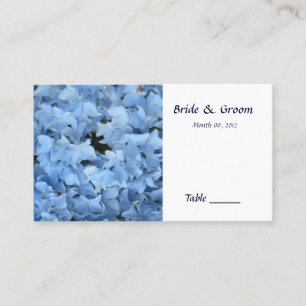 Blue Hydrangea Table Platzkarte
