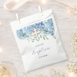 Blue Hydrangea Taufe Geschenktütchen