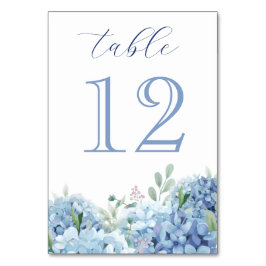 Blue Hydrangea-Tischnummer Tischnummer