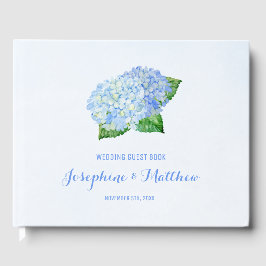 Blue Hydrangea Wedding Gästebuch