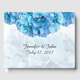 Blue Hydrangea Wedding Gästebuch