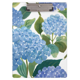 Blue Hydrangeas | Beautiful Floral Bush Klemmbrett