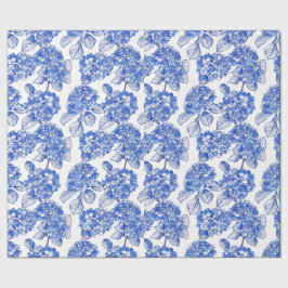 Blue Hydrangeas Collection Geschenk Wrap Geschenkpapier