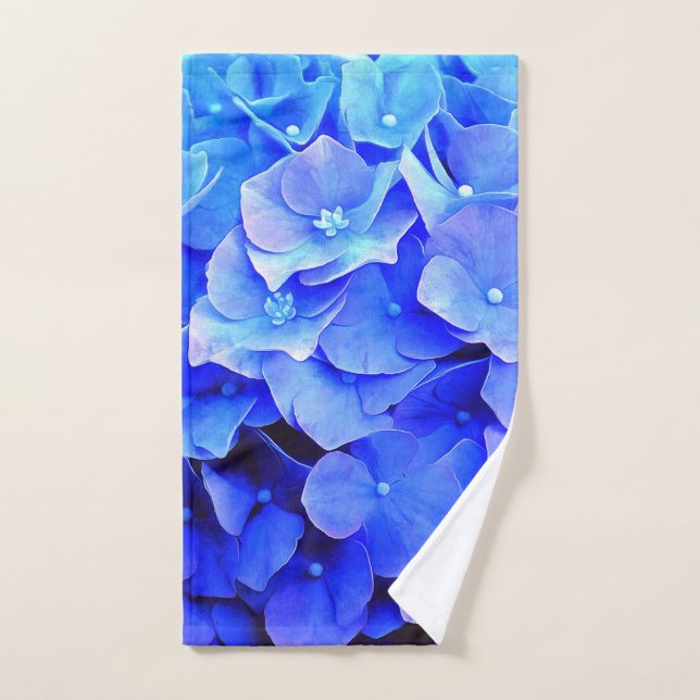 Blue Hydrangeas Handtuch (Handtuch)