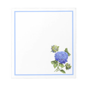 Blue Hydrangeas Notizblock