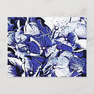 Blue Hydrangeas Postkarte