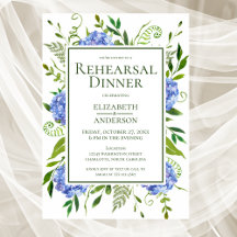 Blue Hydrangeas Probe Dinner