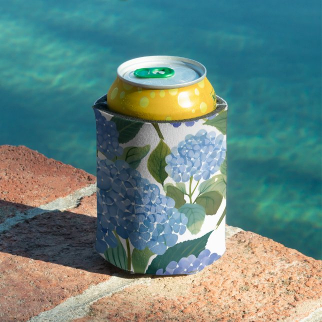 Blue Hydrangeas | Schöner Blumengarten Dosenkühler (In Situ Pool)