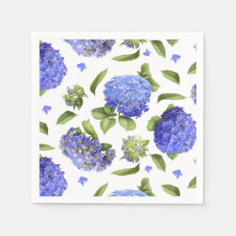Blue Hydrangeas Serviette