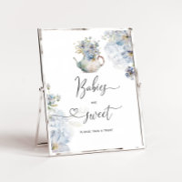 Blue Hydrangeas Teekanne Babys sind süß