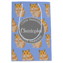 Blue I Liebe Hamsters Hamster Pattern