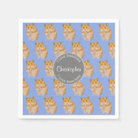Blue I Liebe Hamsters Hamster Pattern