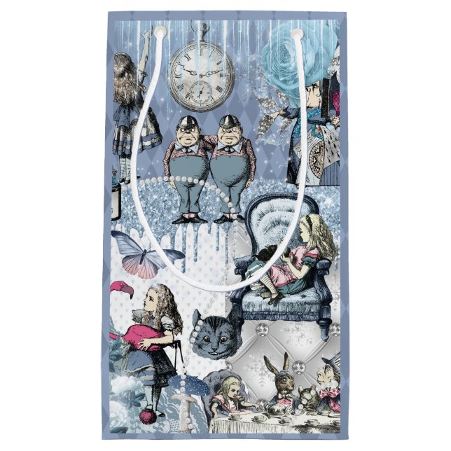Blue Ice Alice im Wunderland Niedlich Kleine Geschenktüte (Vorderseite)