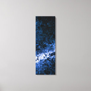 Blue Ice Crack Abstrakt Art Leinwanddruck