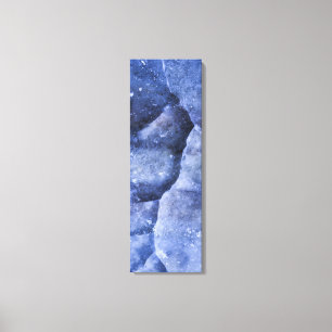 Blue Ice Crack Abstrakt Art Leinwanddruck