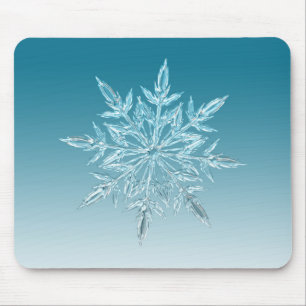 Blue Ice Crystal Mousepad