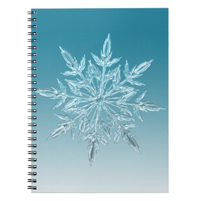 Blue Ice Crystal Notizblock (Vorderseite)