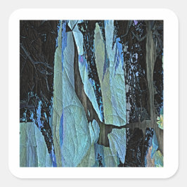 BLUE ICE DESIGN SQUARE STICKER