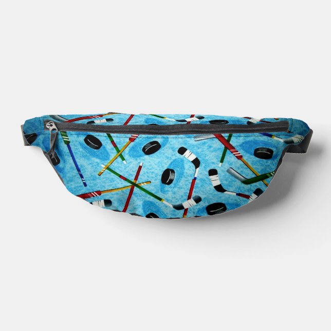 Blue Ice Hockey Theme Bauchtasche (Ablage )