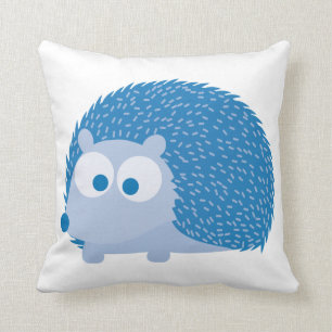 Blue Igel Kissen