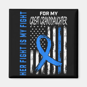 Blue Ihr Kampf Diabetes Bewusstsein Shirt Great Gr Magnet