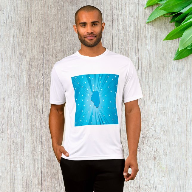 Blue Illinois Mens Active T-Shirt (Von Creator hochgeladen)