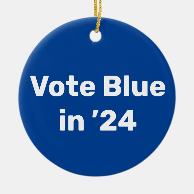 Blue im Jahr 2024 Keramik Ornament (Vorne)